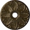 Ekena Millwork Milan Ceiling Medallion (Fits Canopies up to 4 5/8"), Hand-Painted Brass, 24 1/2"OD x 3 1/2"ID x 1"P CM24MIBRS - alternate 1